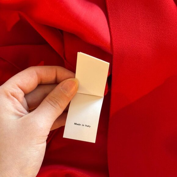 Boutique Moschino Red Dress with a White Bow Collar - NEVER WORN - brand new - Picture 7 of 7